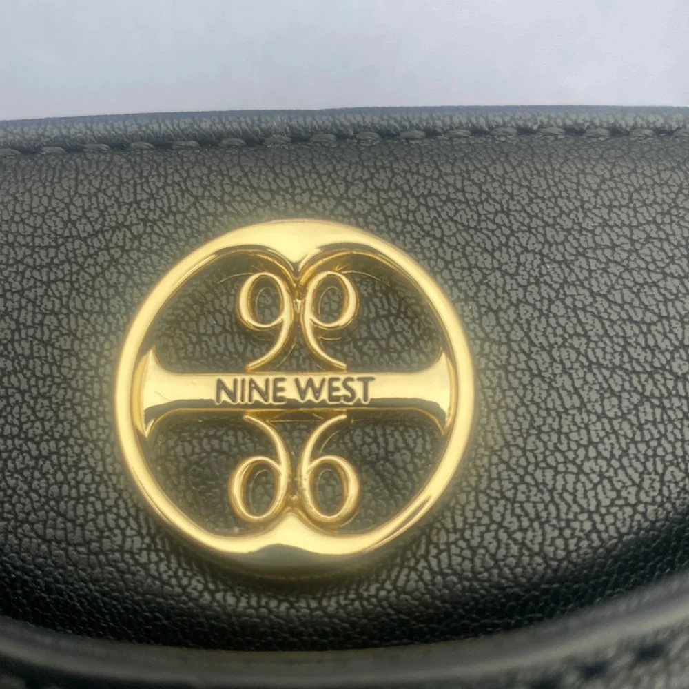 NWT Nine West Black Satchel Handbag/Crossbody - Picture 4 of 4